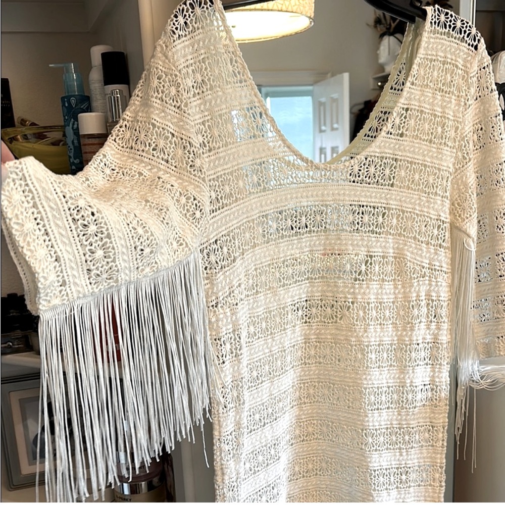 Spell & The Gypsy Crochet Fringe Dress/Coverup